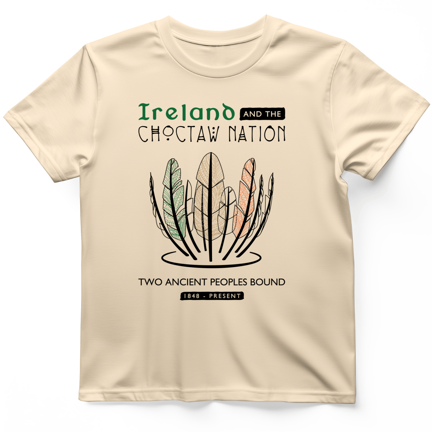 Irish-Choctaw Friendship T-Shirt Natural / S