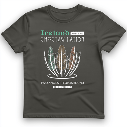 Irish-Choctaw Friendship T-Shirt Charcoal / S