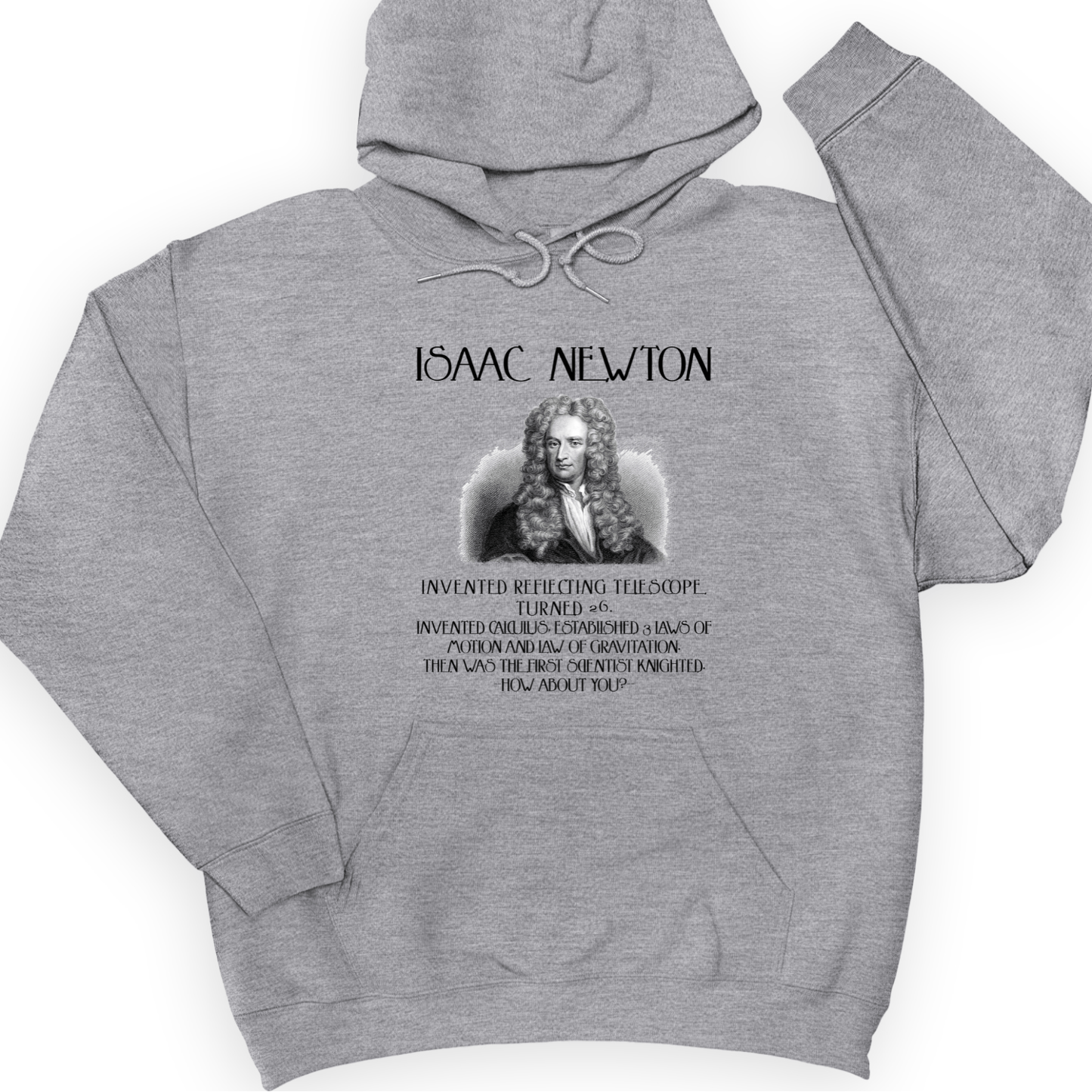 Isaac Newton Hoodie Sport Grey / S