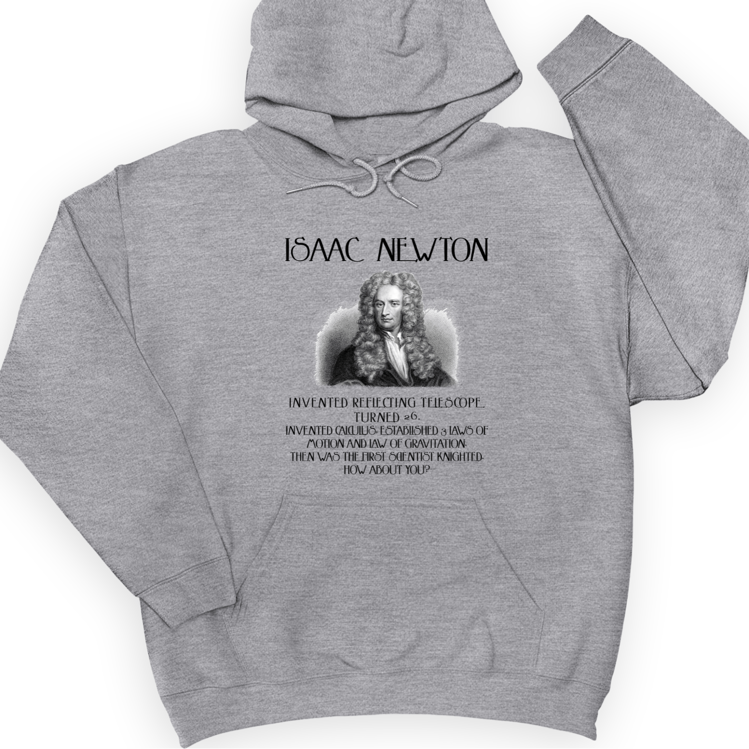 Isaac Newton Hoodie Sport Grey / S