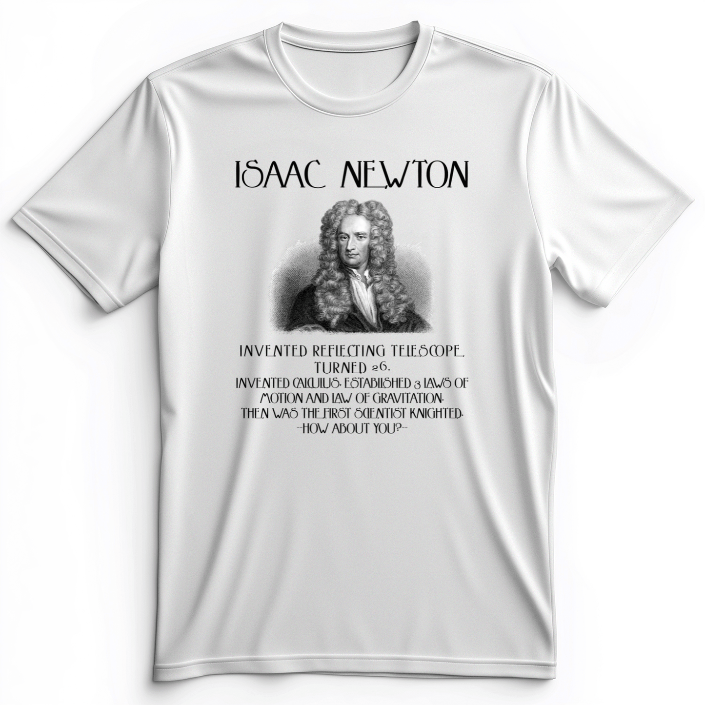 Isaac Newton Premium Tee White / S