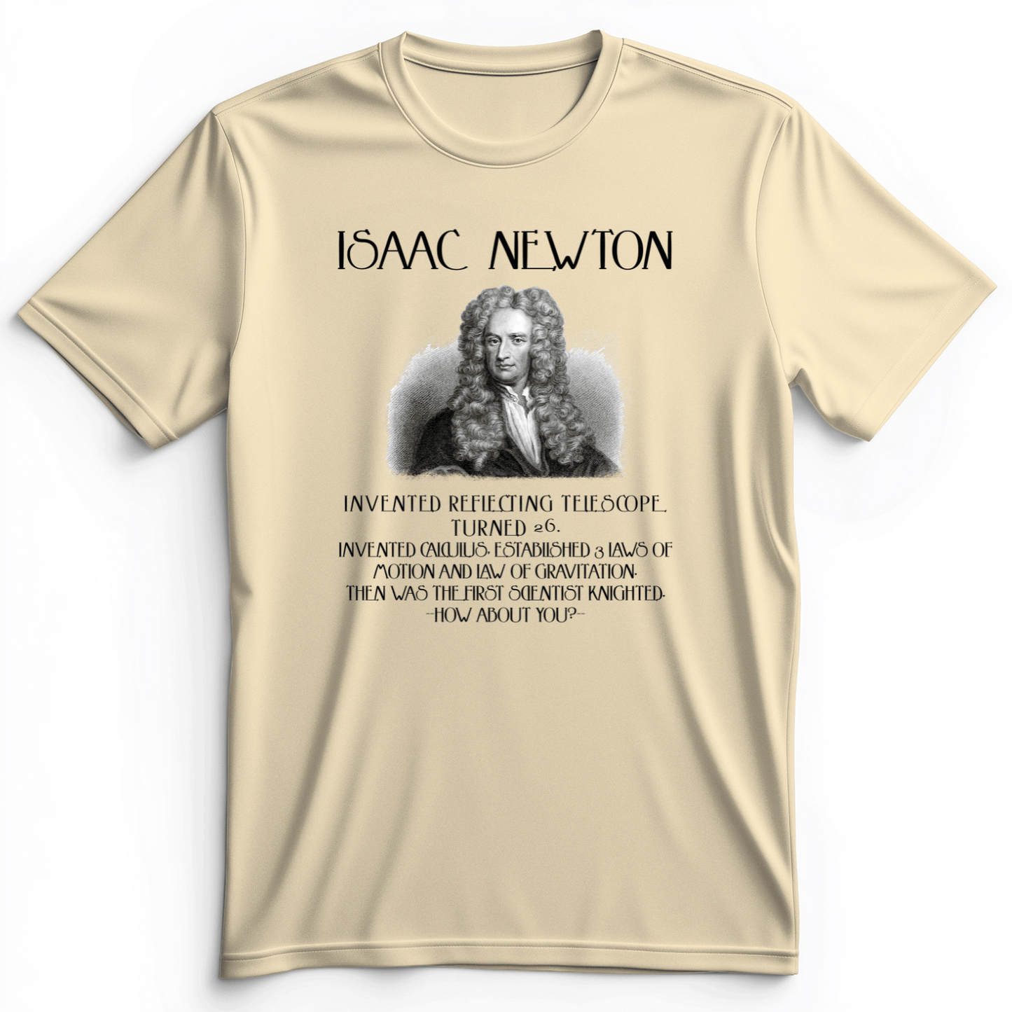 Isaac Newton Premium Tee Natural / S