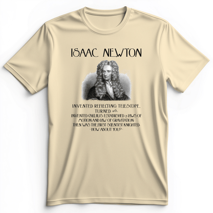 Isaac Newton Premium Tee Natural / S