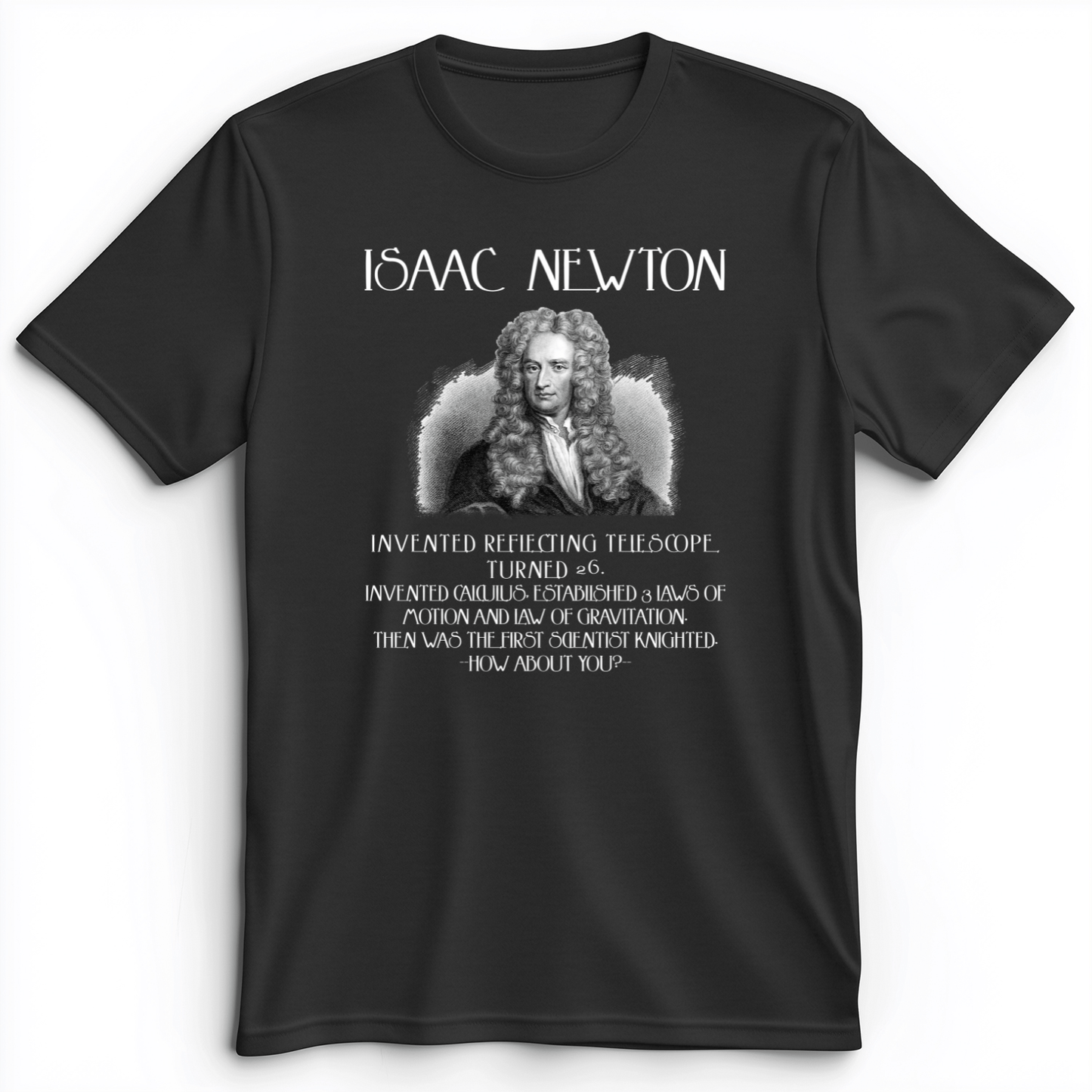 Isaac Newton Premium Tee Dark Grey Heather / S