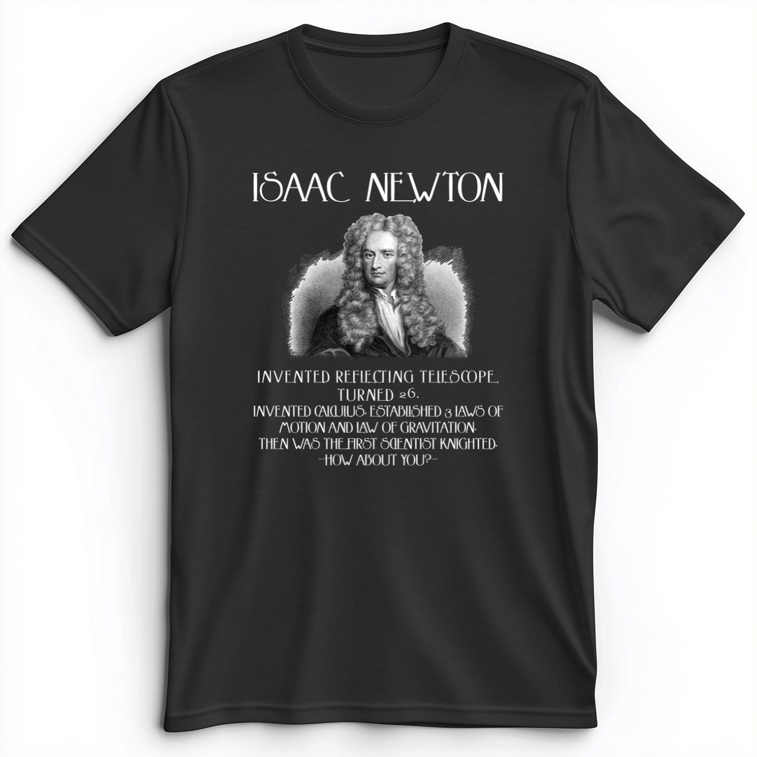 Isaac Newton Premium Tee Dark Grey Heather / S