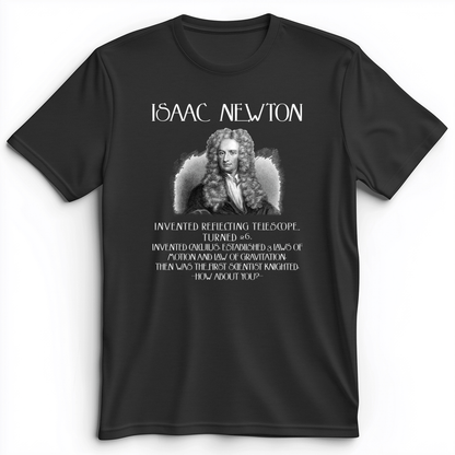 Isaac Newton Premium Tee Dark Grey Heather / S