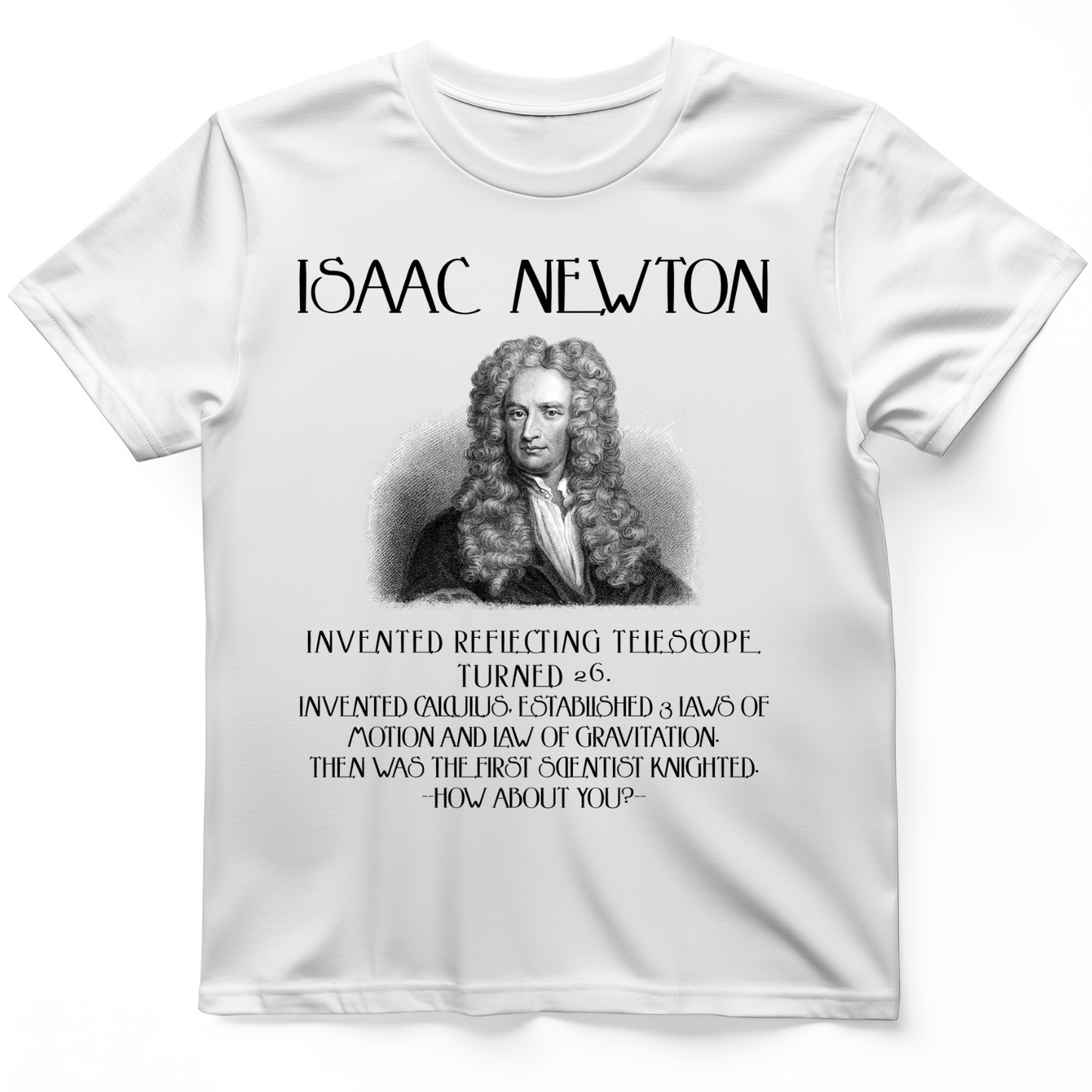 Isaac Newton T-Shirt White / S