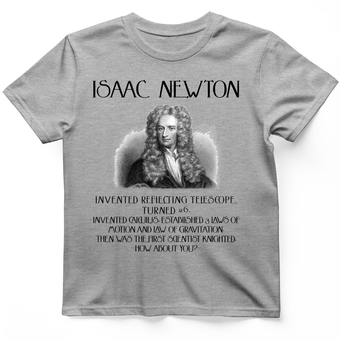 Isaac Newton T-Shirt Sport Grey / S