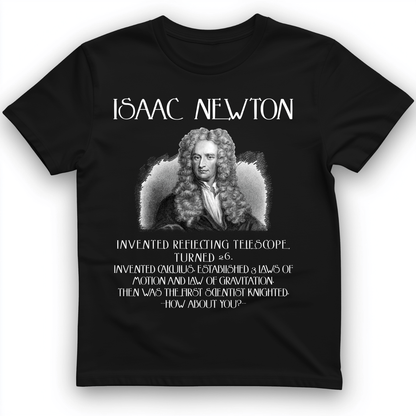 Isaac Newton T-Shirt Black / S