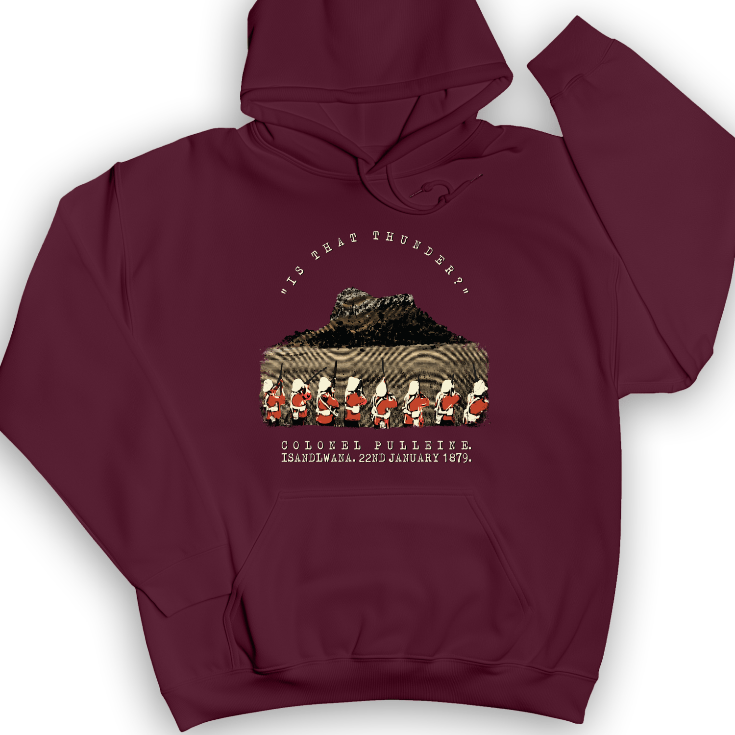Isandlwana Hoodie Maroon / S