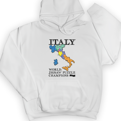 Italy Jigsaw Puzzle Hoodie White / S