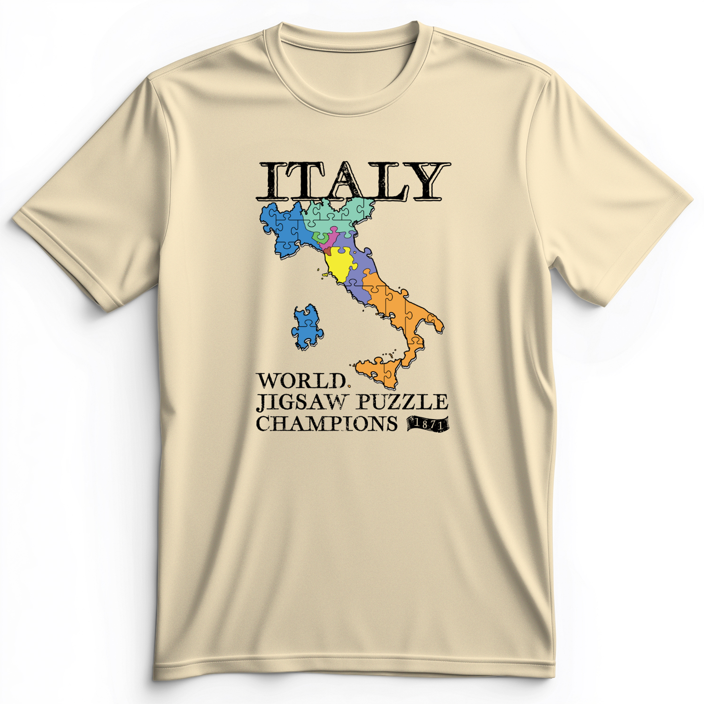 Italy Jigsaw Puzzle Premium Tee Natural / S