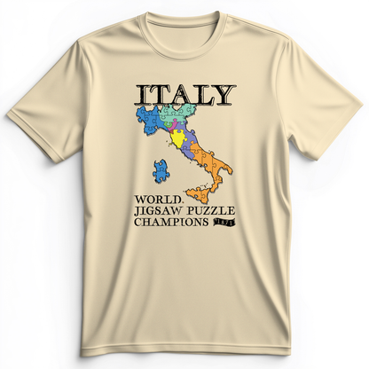 Italy Jigsaw Puzzle Premium Tee Natural / S