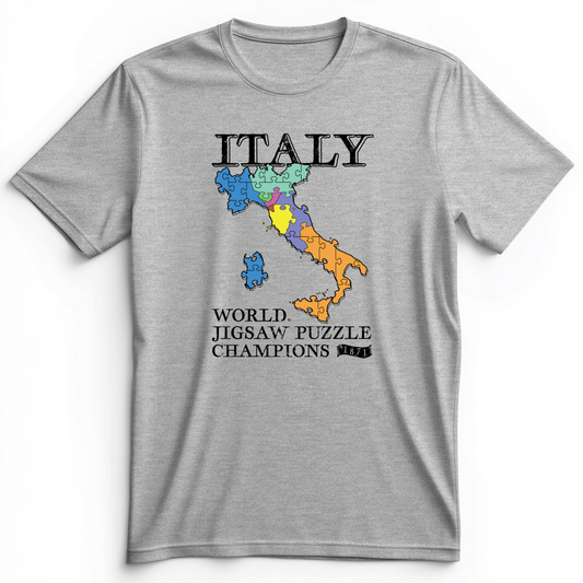 Italy Jigsaw Puzzle Premium Tee Athletic Heather / S