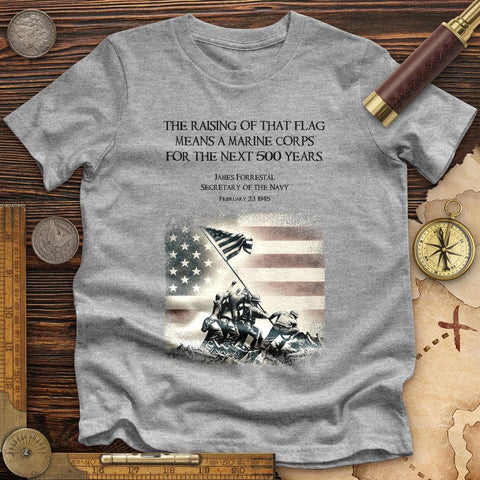 Iwo Jima Flag High Quality Tee