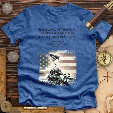 Iwo Jima Flag High Quality Tee