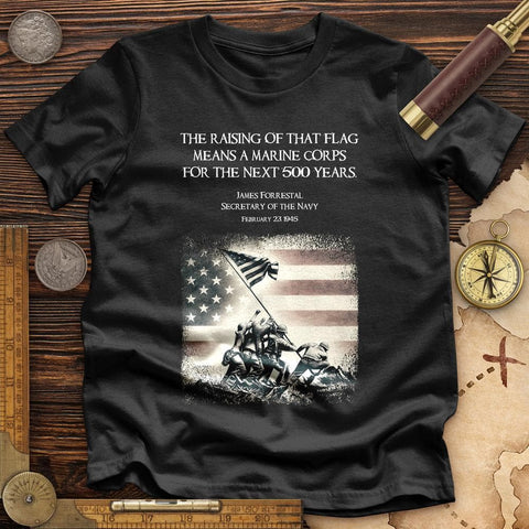 Iwo Jima Flag High Quality Tee