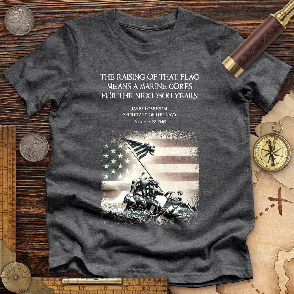 Iwo Jima Flag High Quality Tee