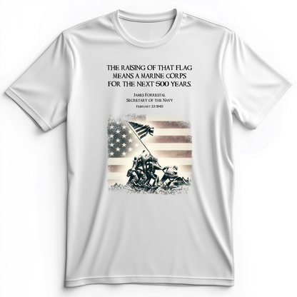 Iwo Jima Flag Premium Tee White / S