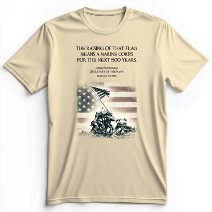 Iwo Jima Flag Premium Tee Natural / S