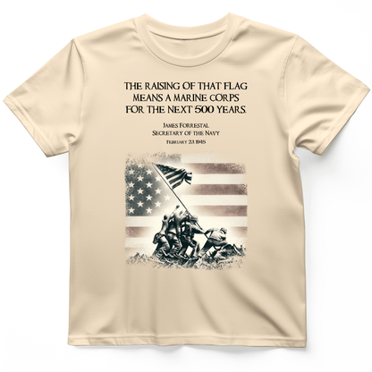 Iwo Jima Flag T-Shirt Natural / S