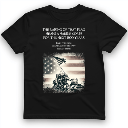 Iwo Jima Flag T-Shirt Black / S