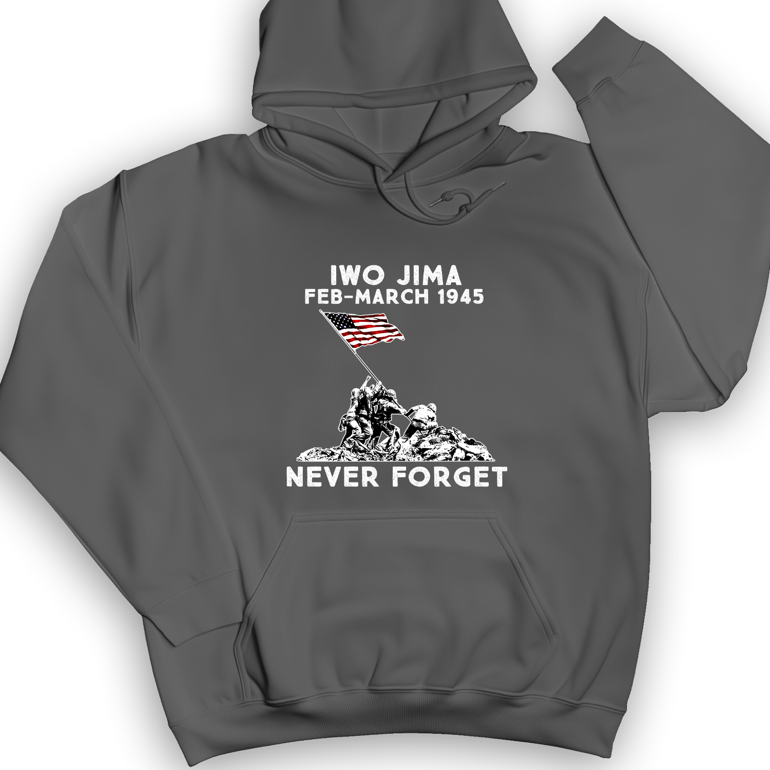 Iwo Jima Hoodie Charcoal / S