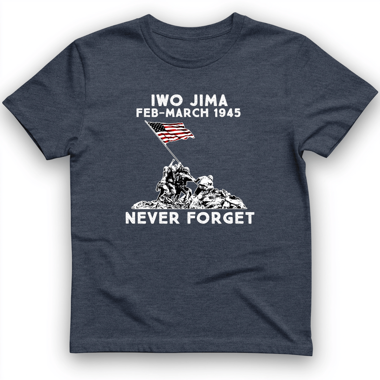 Iwo Jima T-Shirt Heather Navy / S