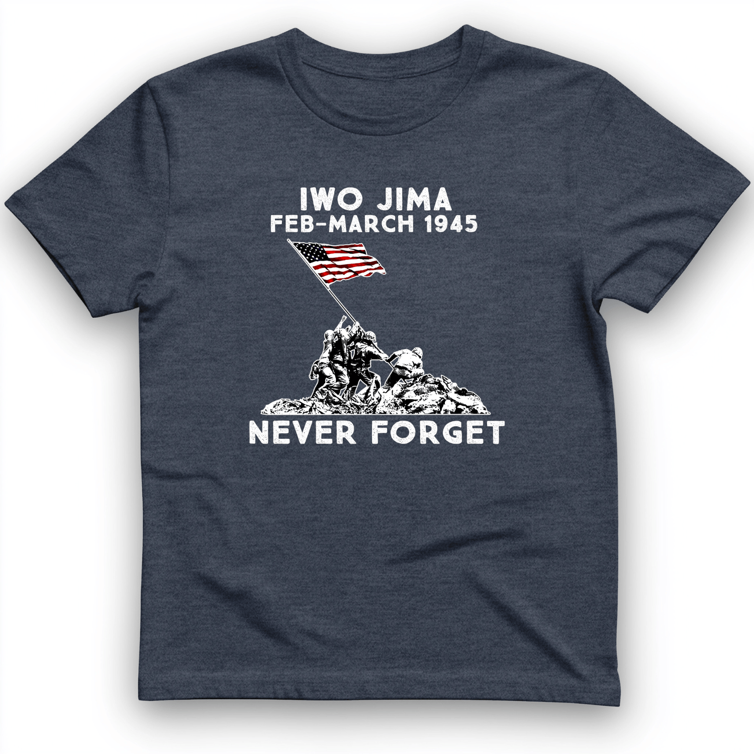 Iwo Jima T-Shirt Heather Navy / S