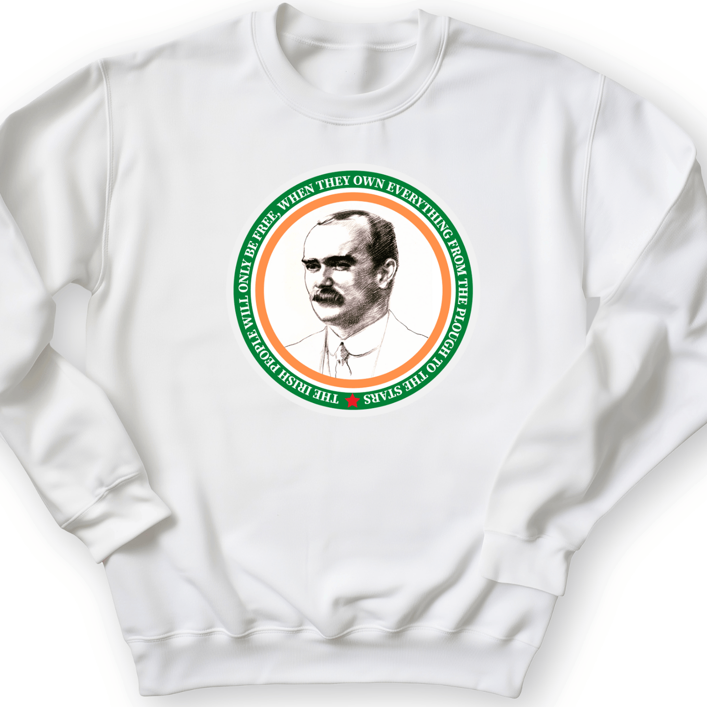 James Connolly Crewneck White / S