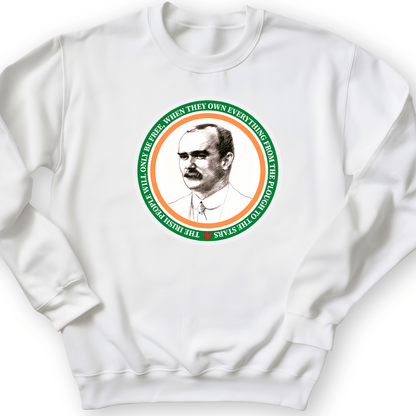 James Connolly Crewneck White / S