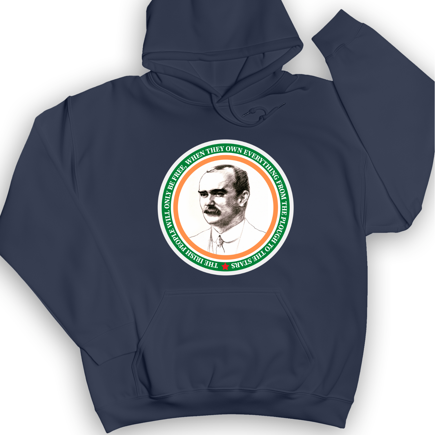 James Connolly Hoodie Navy / S