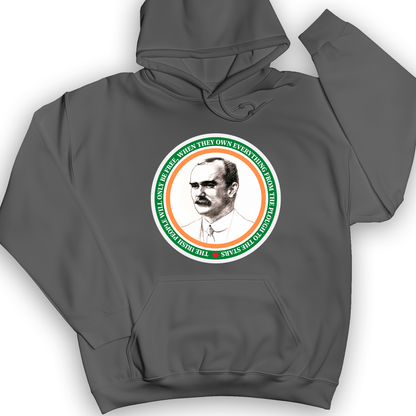 James Connolly Hoodie Charcoal / S