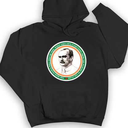 James Connolly Hoodie Black / S