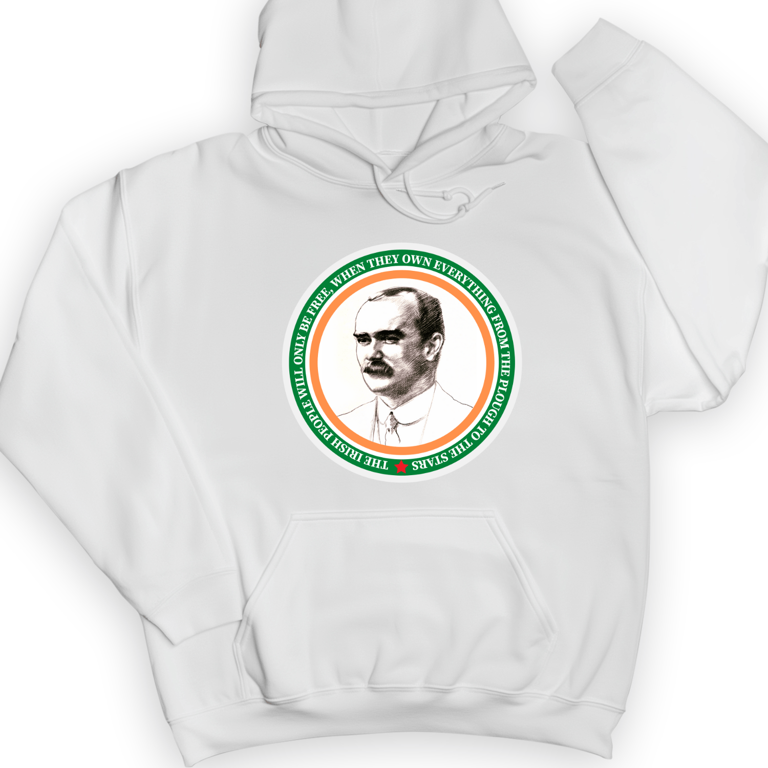 James Connolly Hoodie White / S