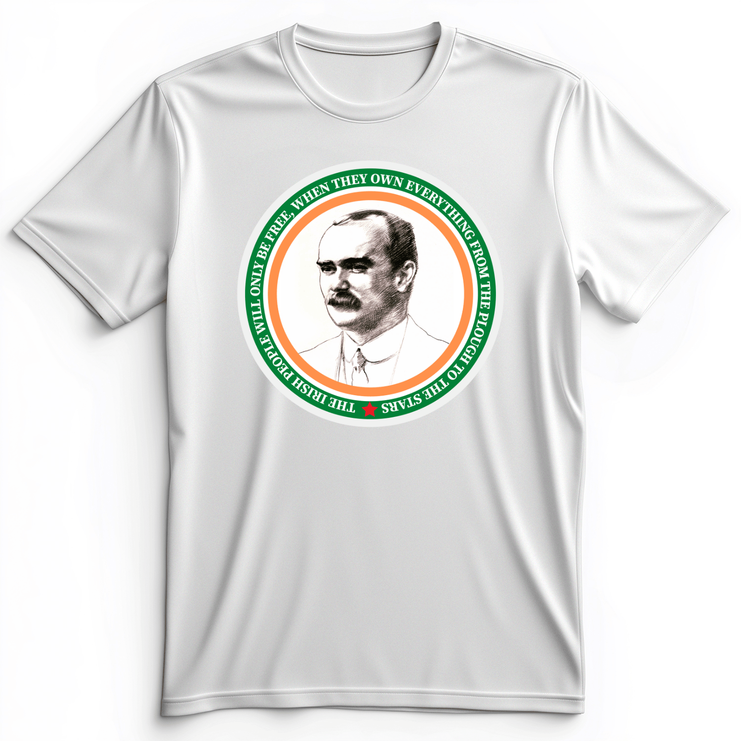 James Connolly Premium Tee White / S