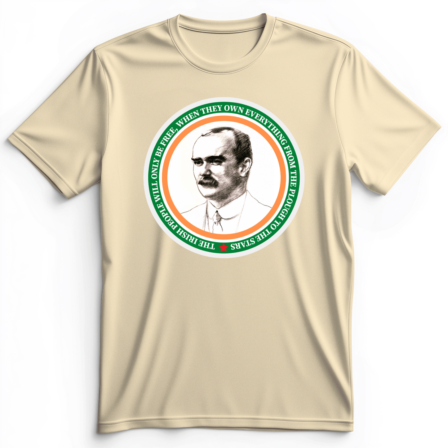 James Connolly Premium Tee Natural / S