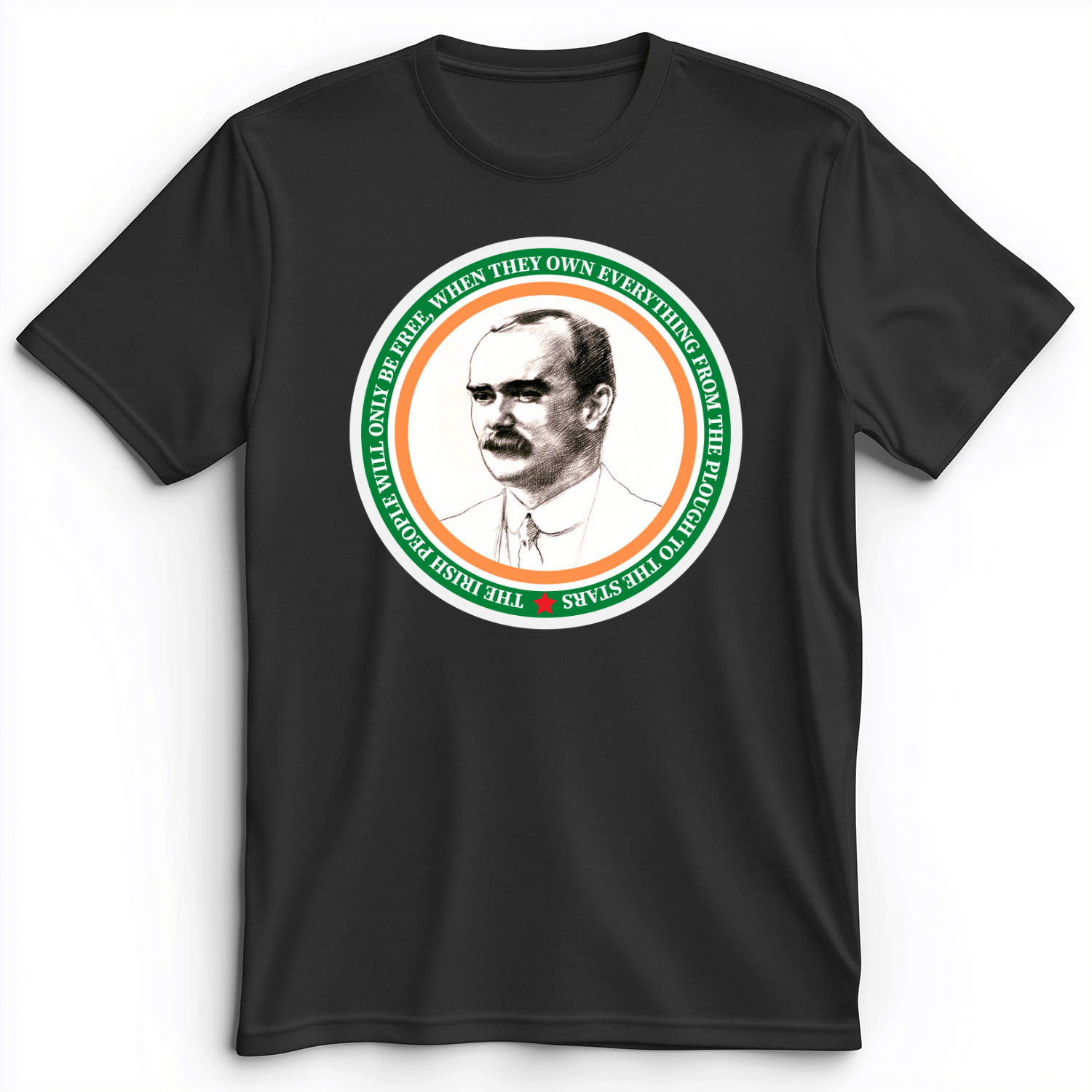 James Connolly Premium Tee Dark Grey Heather / S