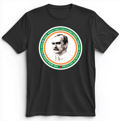 James Connolly Premium Tee Dark Grey Heather / S