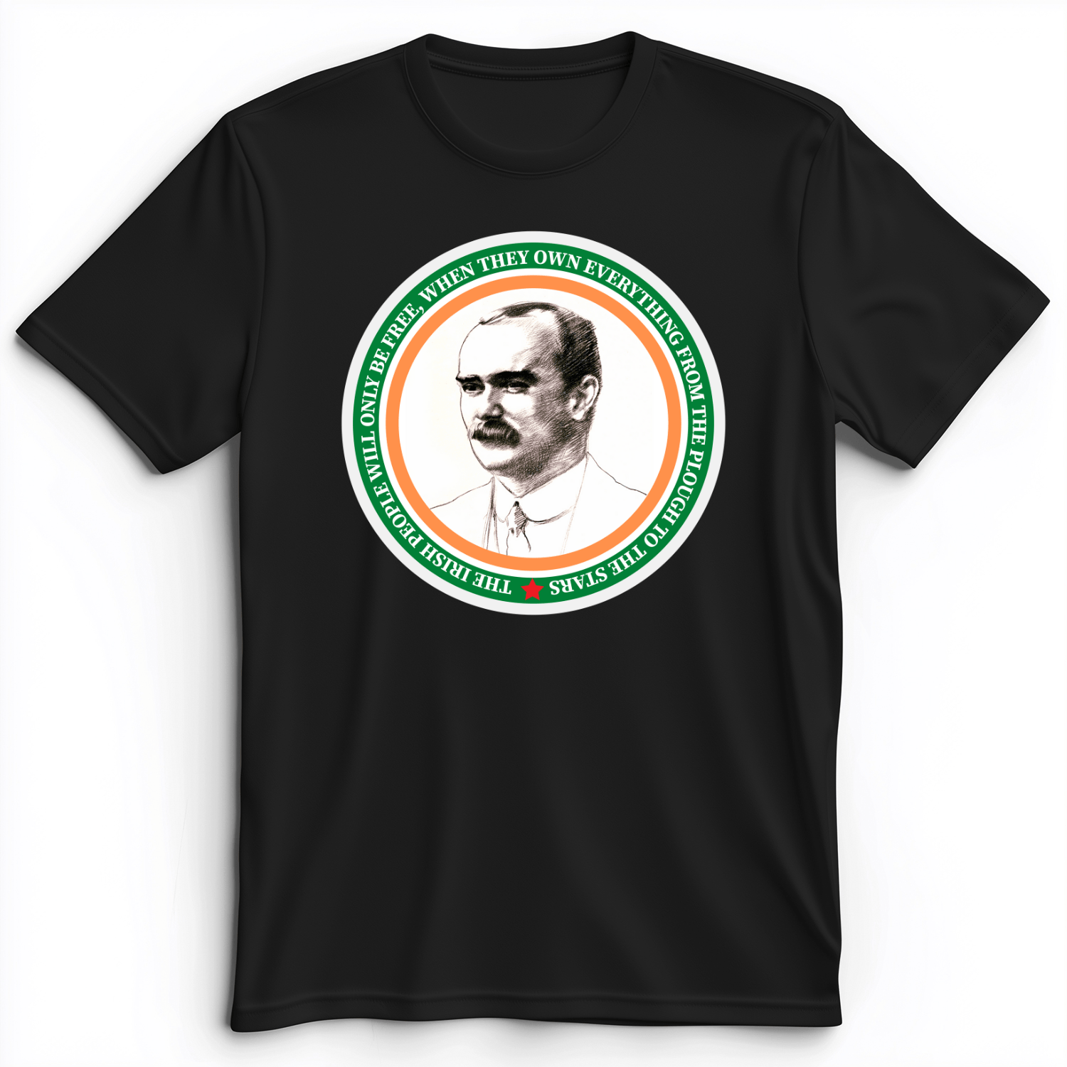 James Connolly Premium Tee Black / S