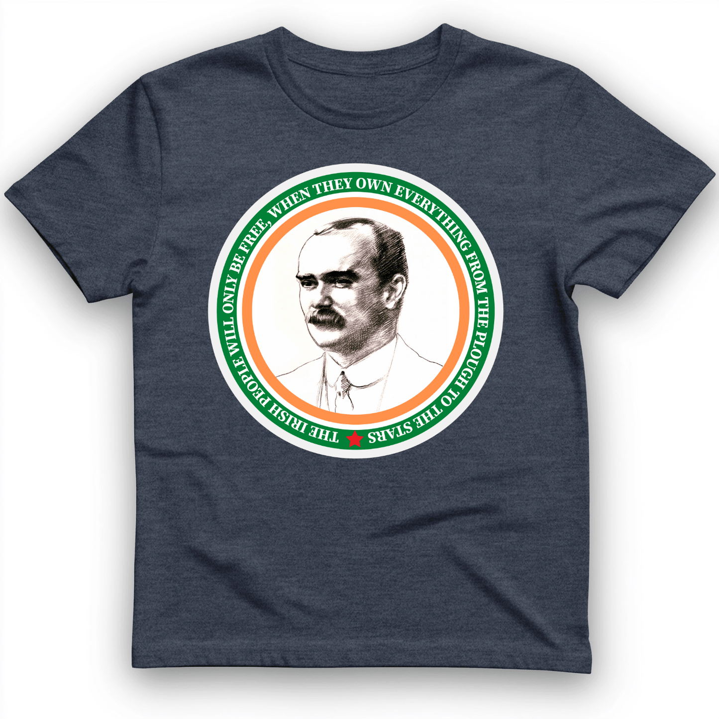 James Connolly T-Shirt Heather Navy / S