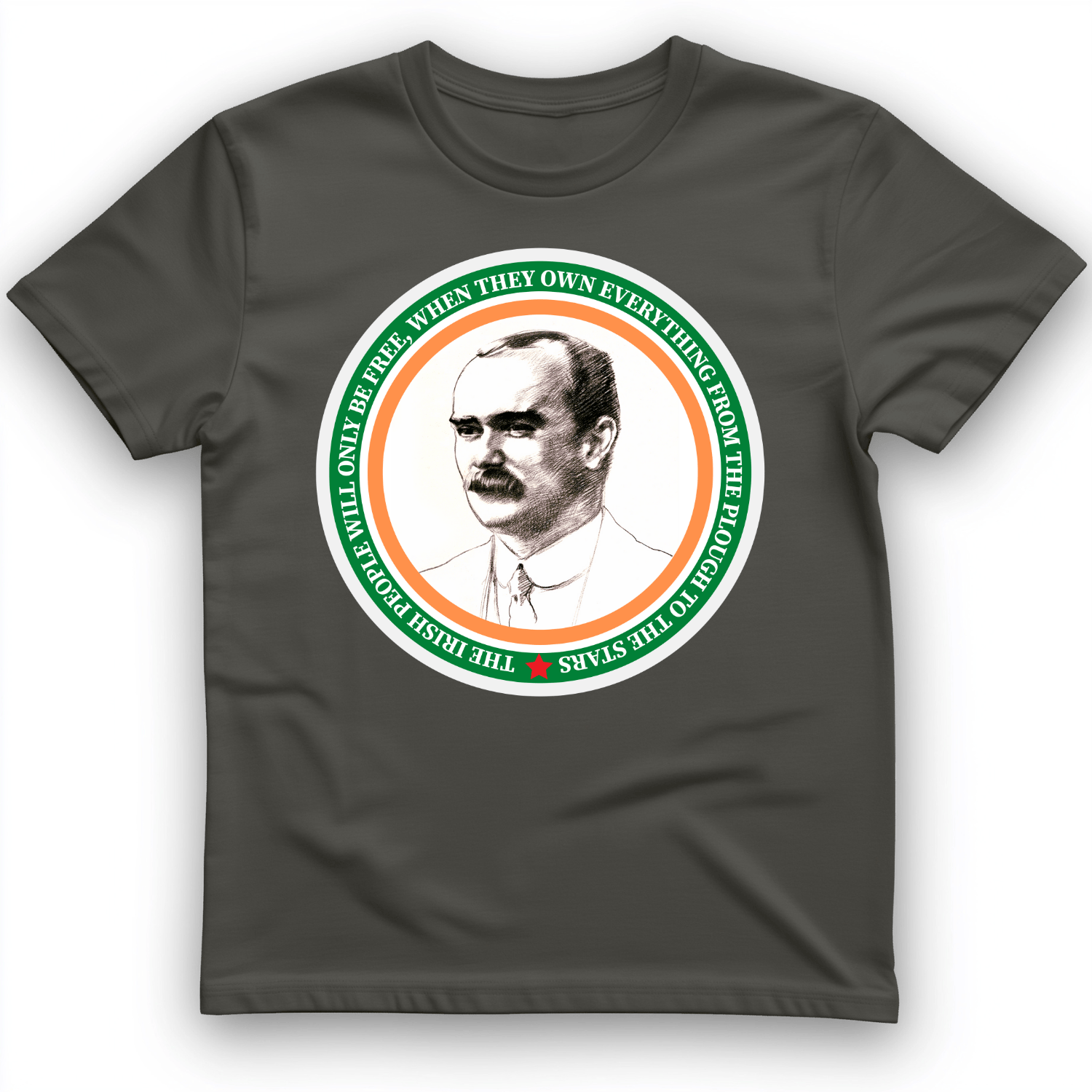 James Connolly T-Shirt Charcoal / S
