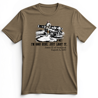 James II Premium Tee Heather Olive / S