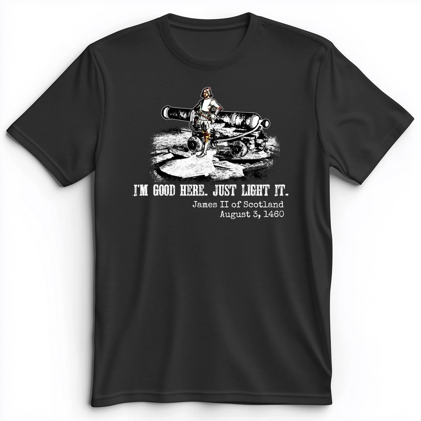 James II Premium Tee Dark Grey Heather / S