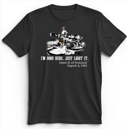 James II Premium Tee Dark Grey Heather / S