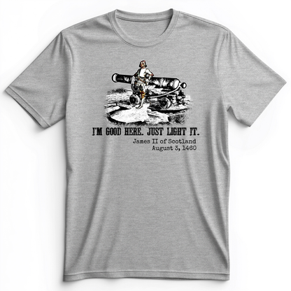 James II Premium Tee Athletic Heather / S