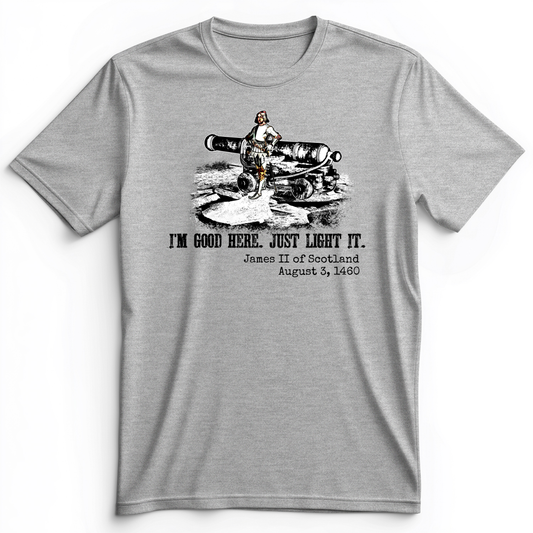 James II Premium Tee Athletic Heather / S