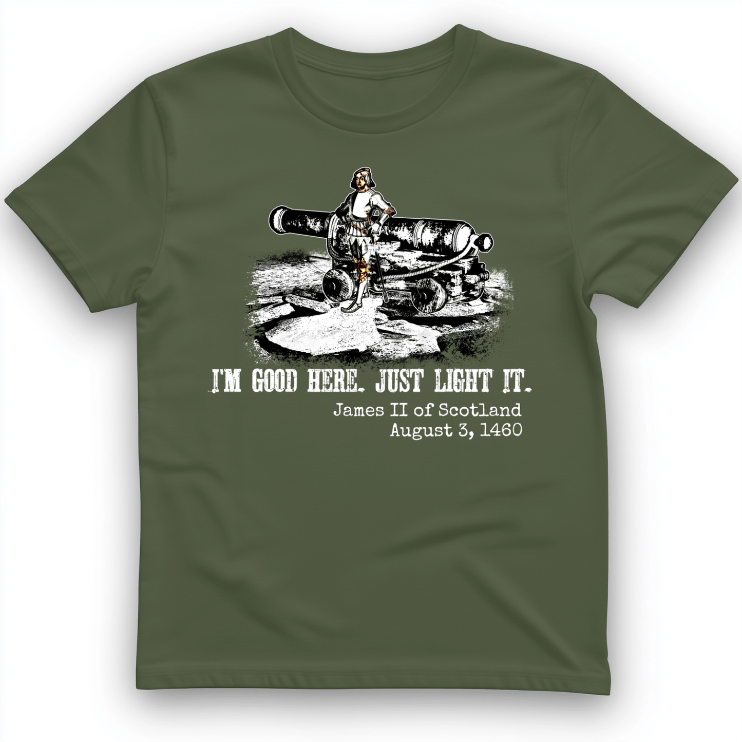 James II T-Shirt Military Green / S