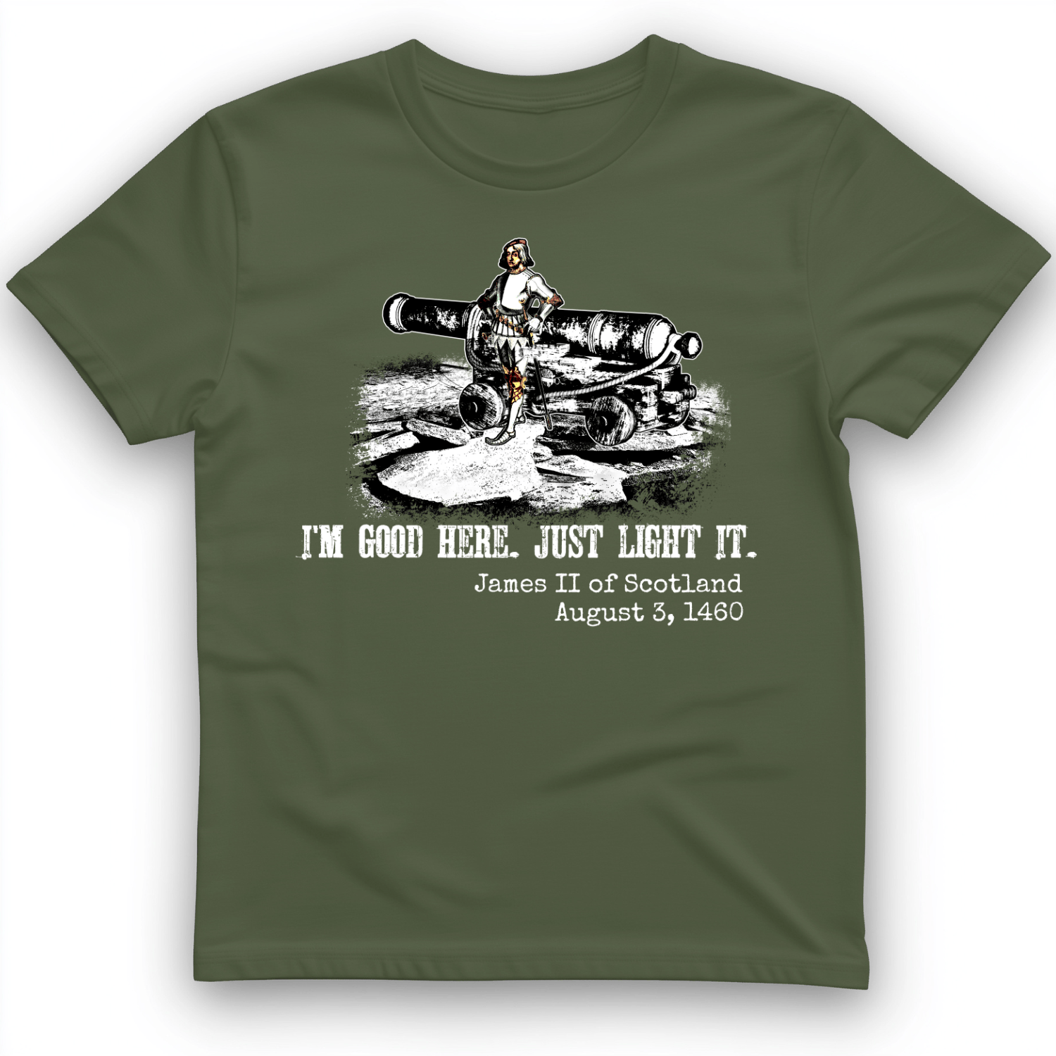 James II T-Shirt Military Green / S