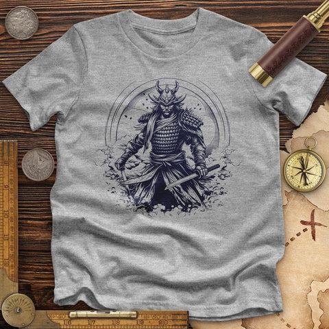 Japanese Samurai High Quality Tee Athletic Heather / S